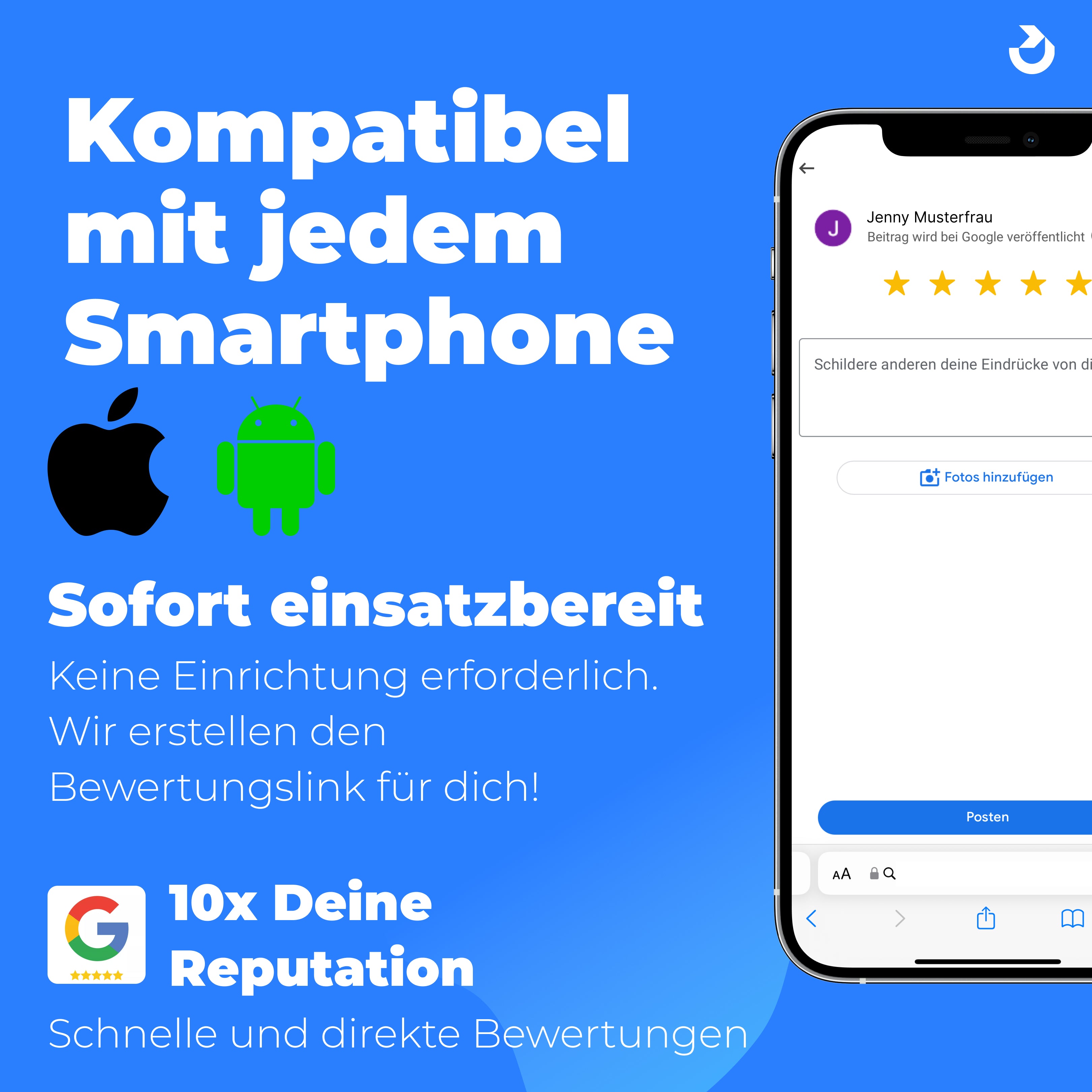 Présentoir Avis Google NFC & QR