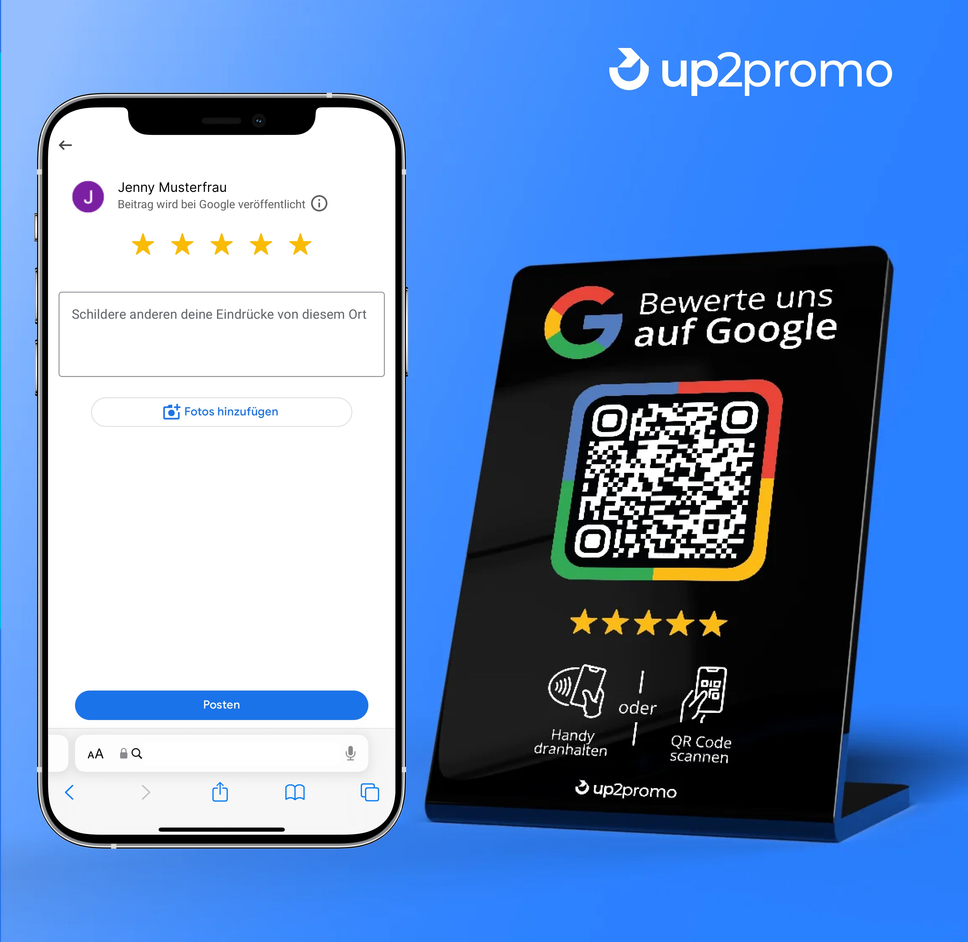 Présentoir Avis Google NFC & QR
