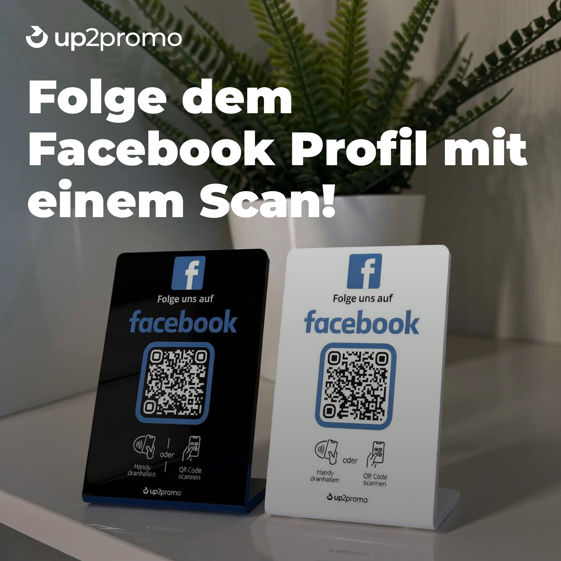 Instagram Display met NFC & QR