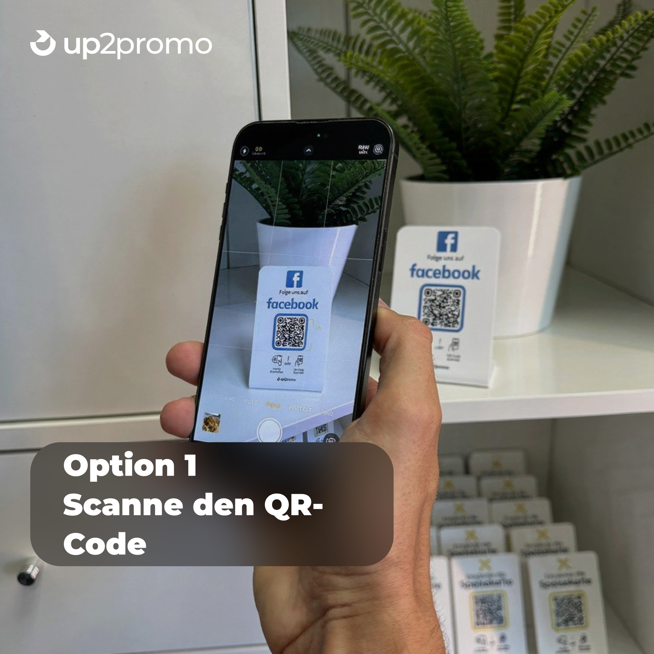 Instagram Display met NFC & QR