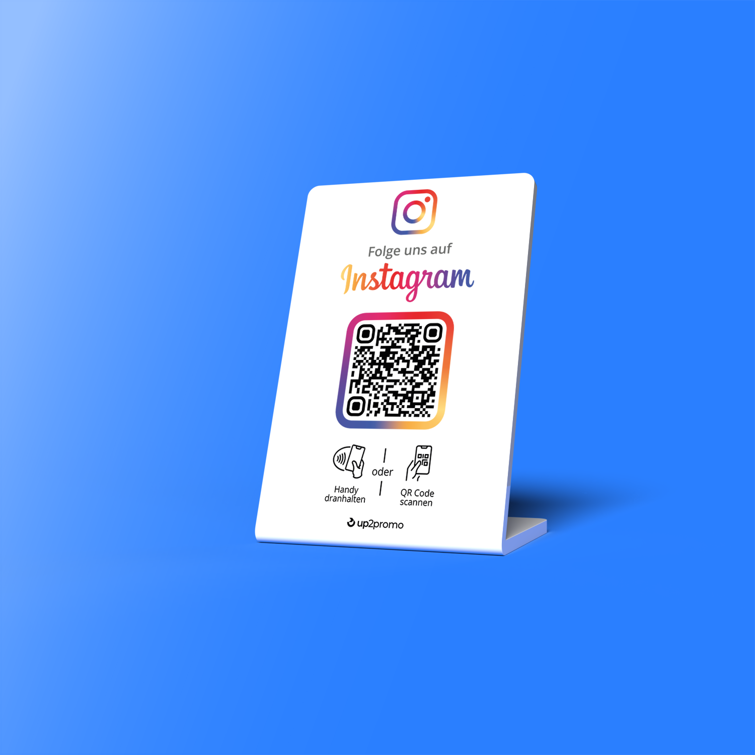 Soporte de Instagram con NFC y QR