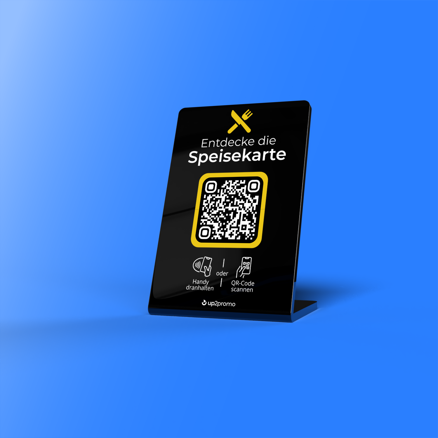 Speisekarten Aufsteller mit NFC & QR