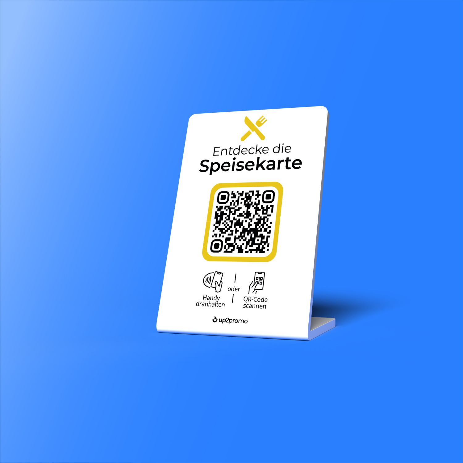Speisekarten Aufsteller mit NFC & QR