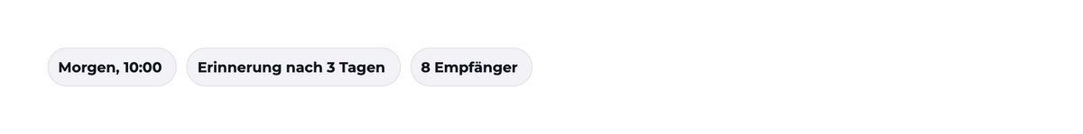 up2promo App: Zeitplan für Feedback-Einladungen