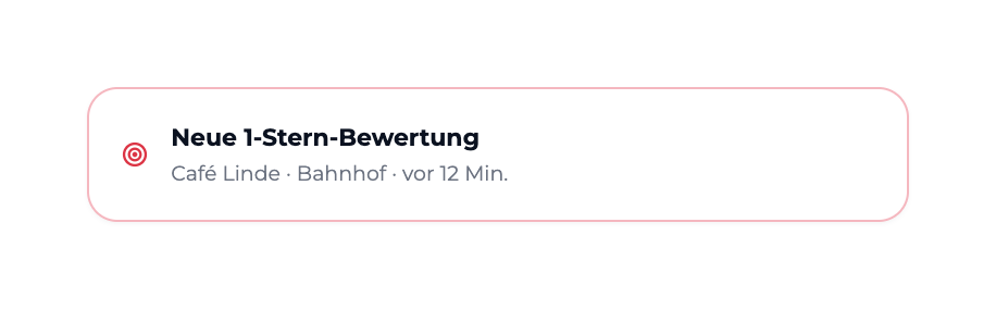up2promo App: Bewertungs-Alert