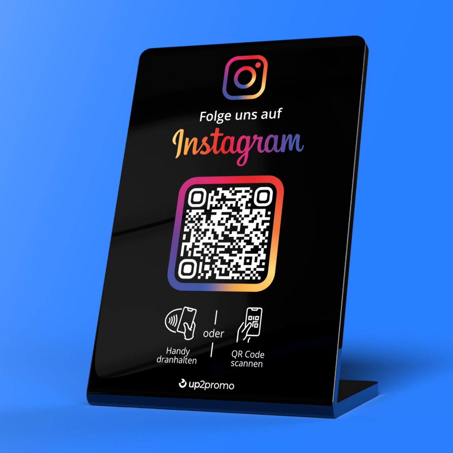 Stojak na Instagram z NFC i QR