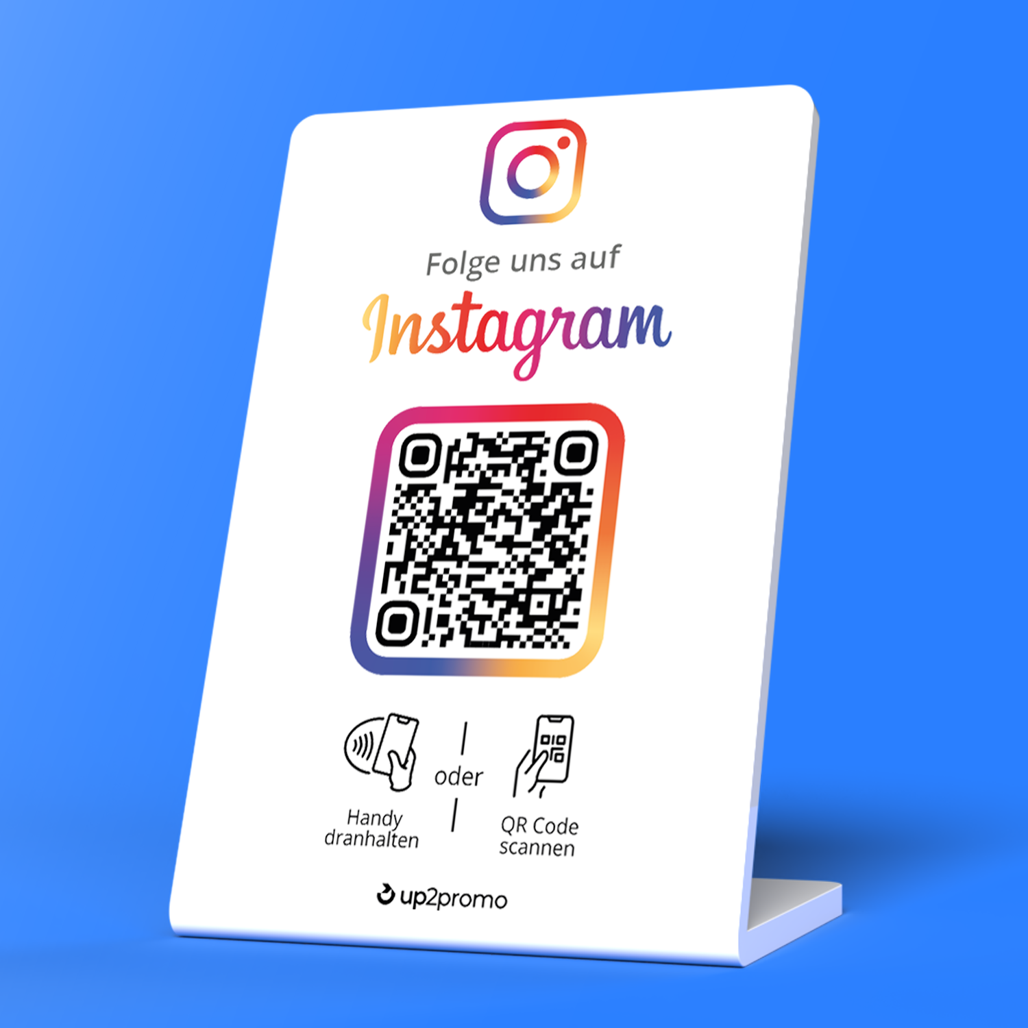 Stojak na Instagram z NFC i QR