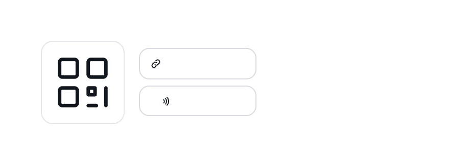 up2promo App: QR-Code und NFC teilen